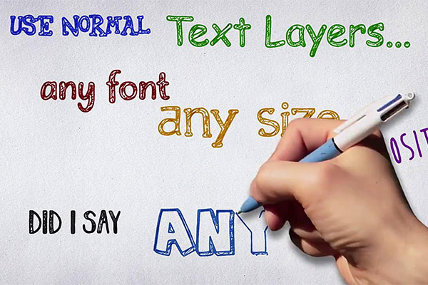 【AE脚本】AE自动创建手写描绘动画效果特效 Automatic Whiteboard v1.2 + 使用教程