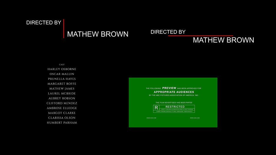 【AE模板】35种优雅大气电影片头片尾预告片演员职工介绍文字标题动画 Film Credits Pack v2插图(3)