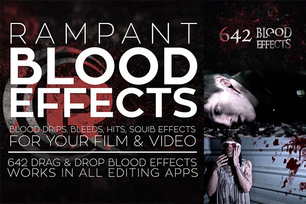【4K视频素材】642个超逼真血液鲜血喷溅特效4K高清视频素材大合集 Rampant Design Tools – Blood Effects