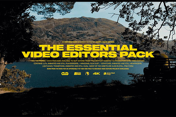 【视频素材】复古胶片灼烧刮痕闪烁漏光取景框叠加LUT视频素材 The Essential Video Editors Pack
