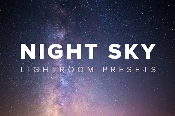 【LR预设】11款通透夜景银河星空风光摄影Lightroom预设 Night Sky Lightroom Presets