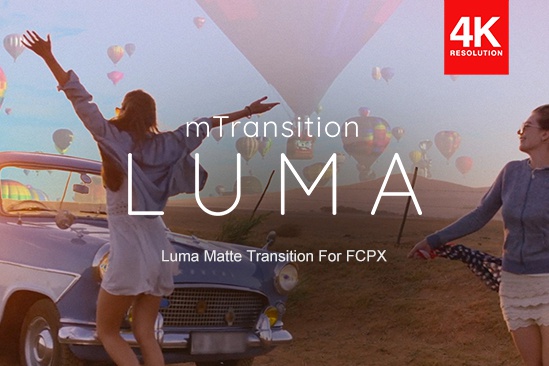 【FCPX插件】亮度衰减渐变溶解视频过渡FCPX转场插件 mTransition Luma
