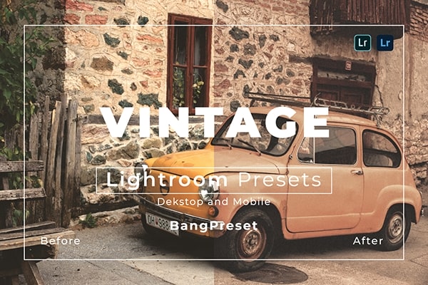 【LR预设】15款奥斯卡老电影褪色胶片效果Lightroom预设手机LR调色滤镜 Vintage Desktop and Mobile Lightroom Preset