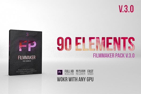 【PR预设】90个高质量转场过渡和调色预设 Filmmaker Pack V 3.0