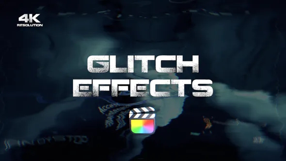 【FCPX插件】30种故障干扰色彩扭曲信号损坏毛刺特效 Glitch Effects