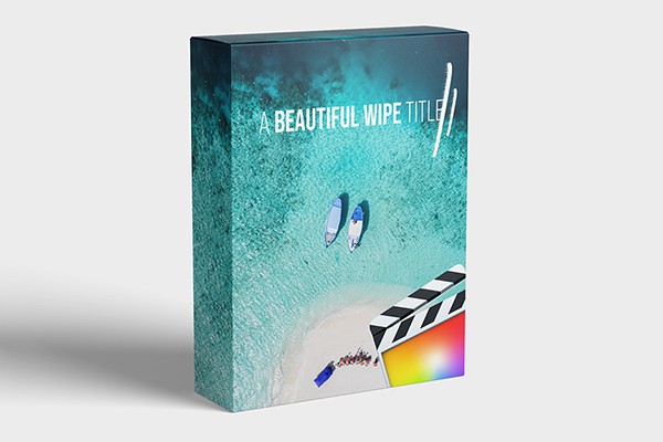 【FCPX插件】2组漂亮简单文字标题擦拭动画 FCPX Full Access – Beautiful Wipe Title