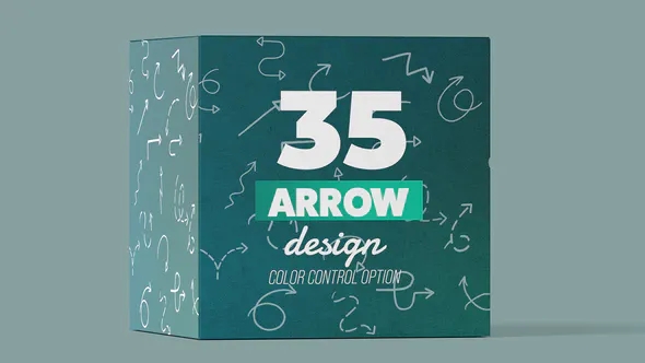 【AE模板】35个手绘线条箭头标注指示生成动画 Arrow Pack