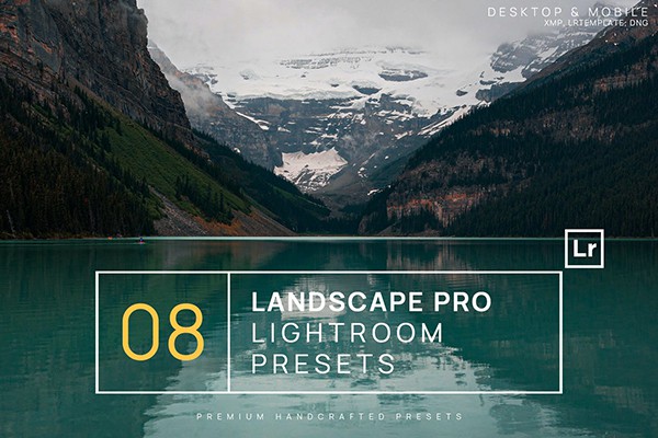 【LR预设】8款旅行风光电影胶片摄影Lightroom预设手机LR调色预设 Landscape Pro Lightroom Presets