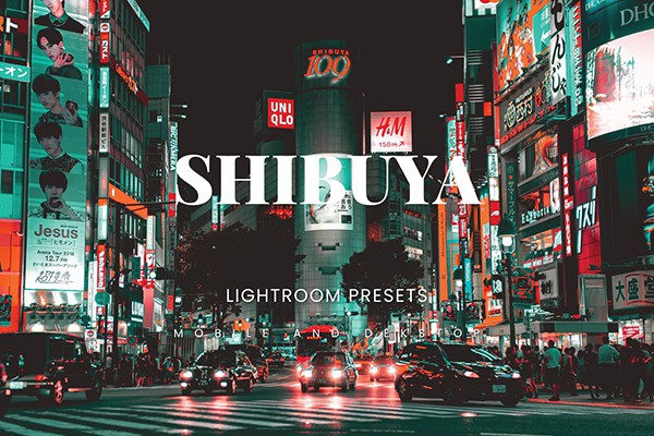 【LR预设】日本东京涩谷区街拍建筑Lightroom预设手机LR调色预设 Shibuya Lightroom Presets Dekstop and Mobile