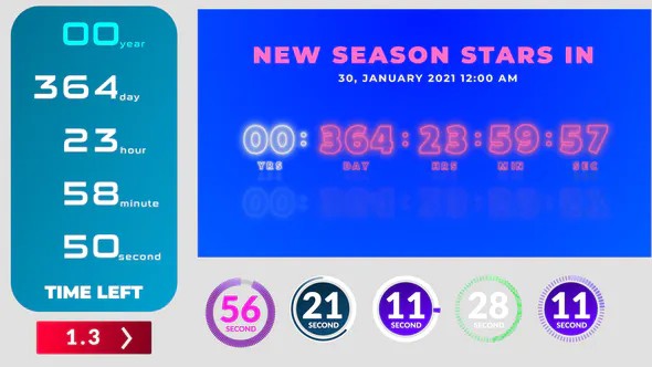 【PR模板】优雅精美创意时间计数时钟倒计时动画 Timer Toolkit