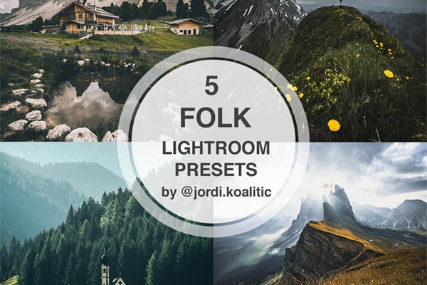 【调色预设】摄影师 Jordi Koalitic 风光摄影电影创意调色Lightroom预设LUT预设 5 FOLK Preset Pack