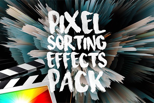 【FCPX插件】14种像素立体拉伸排序特效 Ryan Nangle – Pixel Sorting Effects Pack
