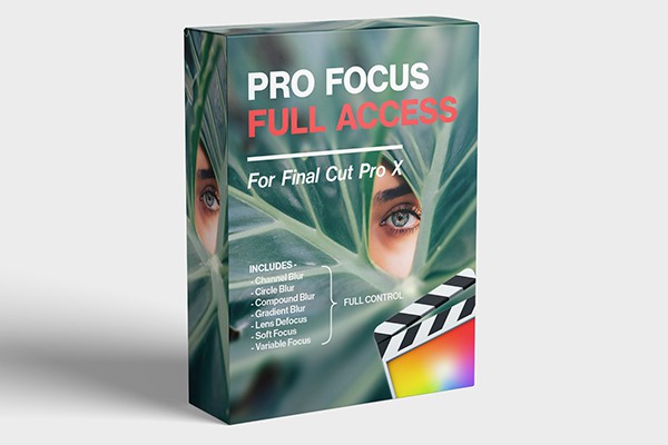 【FCPX插件】视频焦点景深渐变散焦通道模糊效果工具 FCPX Full Access – Pro Focus 汉化版