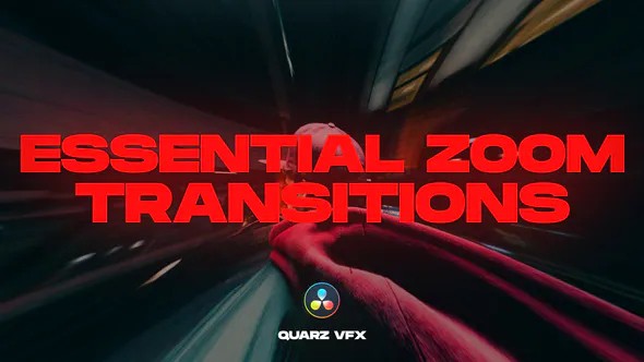 【达芬奇模板】40组常用缩放变焦冲击转场过渡预设 Essential Zoom Transitions for DaVinci Resolve