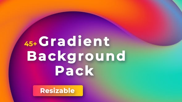 【AE模板】45个彩色渐变图形背景动画 Gradient Backgrounds Pack