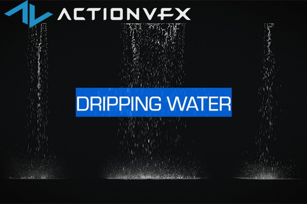 【视频素材】37个屋顶排水沟瀑布倾泻水流动画 Actionvfx – Dripping Water Assets
