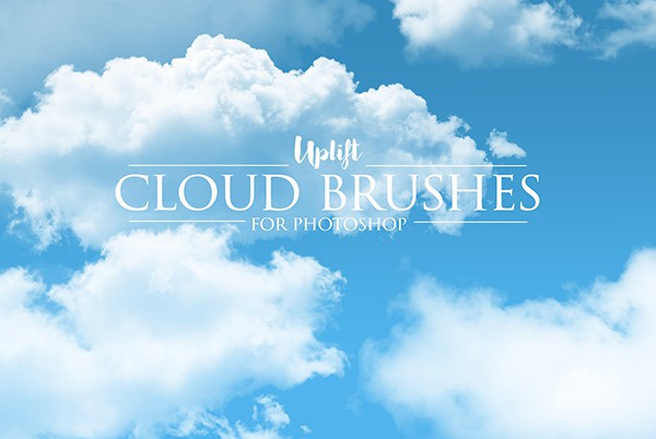 【PS笔刷】30款云彩云朵白云PS笔刷 30 Cloud Photoshop Brushes