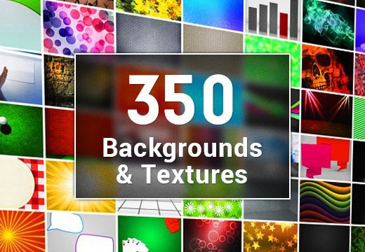 【图片素材】350张高分辨率数字背景和纹理图片素材 350 backgrounds & textures