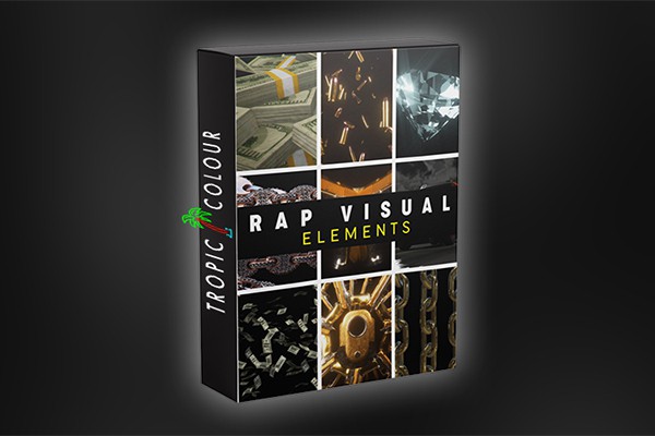 【4K视频素材】30组动感炫酷说唱主题Rap音乐演唱会视觉元素4K视频素材 Tropic Colour – Rap Visual Elements