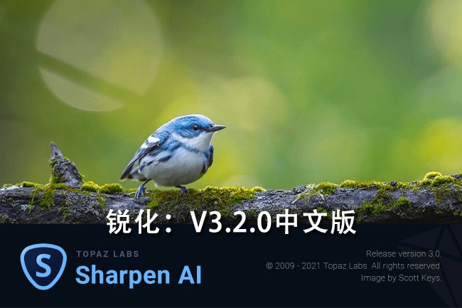 【软件/PS插件】人工智能图片锐化清晰处理软件/PS插件 Topaz Sharpen AI v3.2.0 Win/Mac汉化版