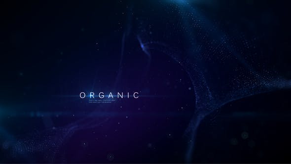 【AE模板】唯美大气抽象粒子动画背景文字标题开场片头展示 Organic Titles