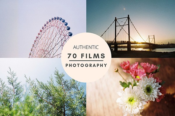 【图片素材】70张模拟35毫米胶片相机摄影照片 70 Films Photography Bundle