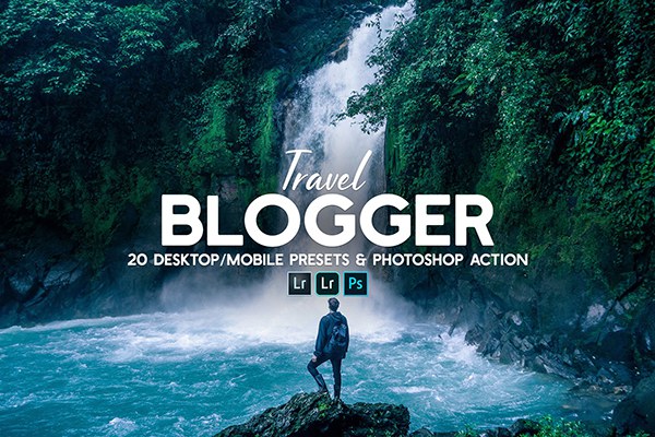 【LR预设】20个旅行风光摄影色彩增强Lightroom调色预设ACR预设 20 Travel Blogger Presets & Action