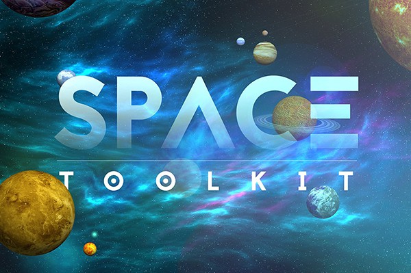 【PSD模板】自定义太阳系行星星云太空背景PSD模板太阳系空间工具包 Space Toolkit