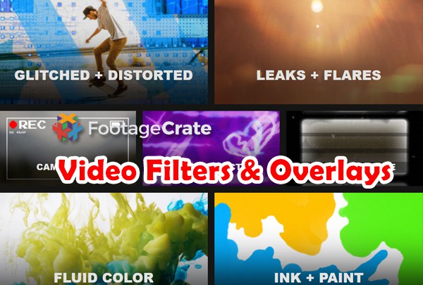 【4K视频素材】120+复古抽象赛博朋克故障胶片纹理叠加VFX特效4K视频素材 Production Crate – Video Filters & Overlays