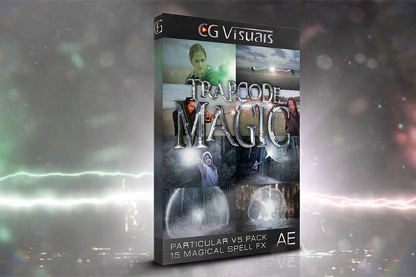 【AE模板】使用Particular插件制作魔幻神仙法术能量雷电火焰水花传送门打斗光波高级合成特效 Trapcode Magic