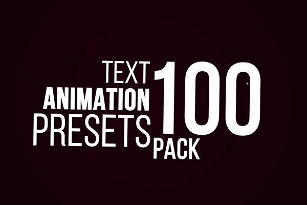【AE预设】100个文字缓入缓出动画预设 Text Animation Pack