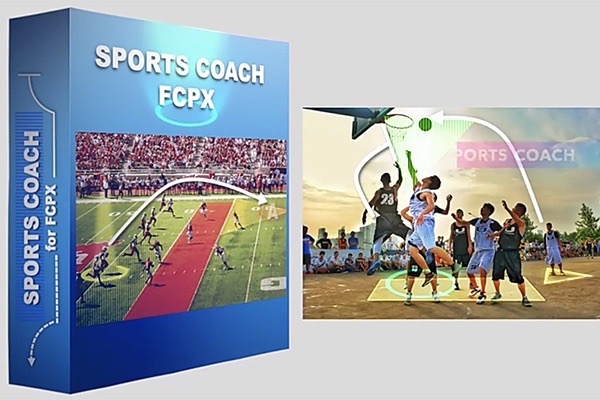 【FCPX插件】57个体育赛事足球篮球战术讲解队员走位箭头图形标注动画 Sports Coach