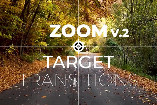【FCPX插件】39组可自定义目标焦点过渡转场预设 Zoom To Target Transitions V2
