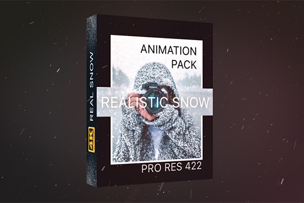 【4K视频素材】21个冬日下雪雪花粒子飞舞飘散动画 Realistic Snow Effects Pack