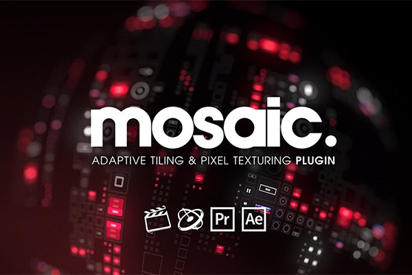 【FCPX插件】101个形状图形填充马赛克碎片图案视觉效果FCPX特效 Yanobox – Mosaic v1.0.4