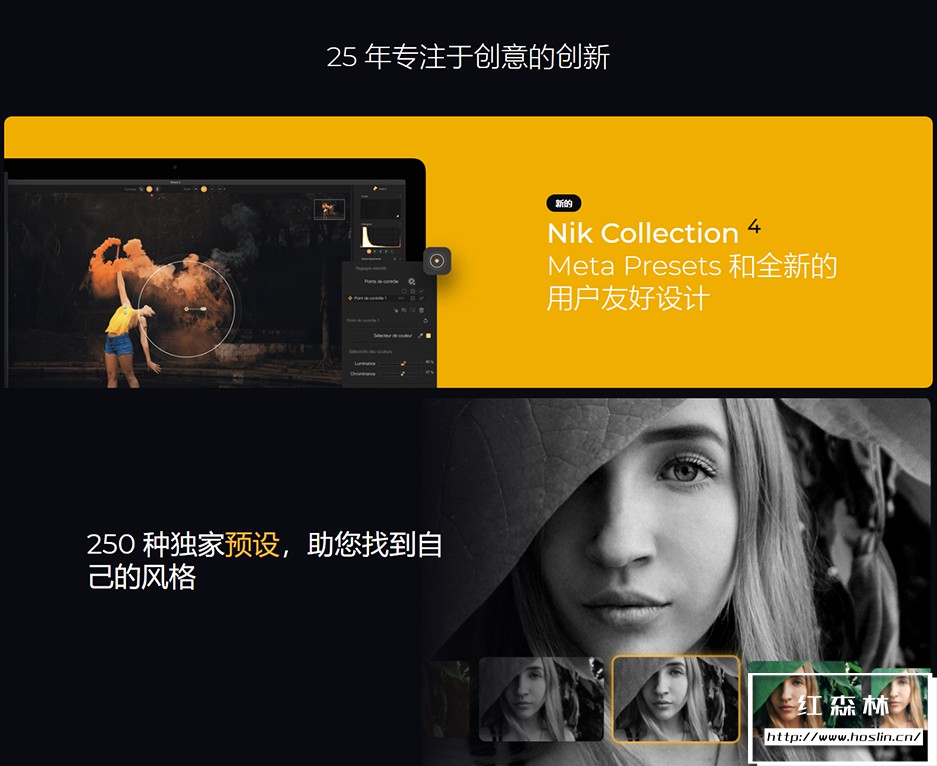 【PS插件】人像风光摄影降噪锐化全功能调色插件套装 Nik Collection 4.2.0 中文版 支持Win/Mac插图(1)