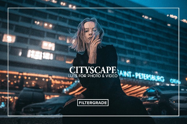 【调色预设】35个城市景观街道夜景电影视频后期调色LUT预设 35 CityScape LUTS Bundle