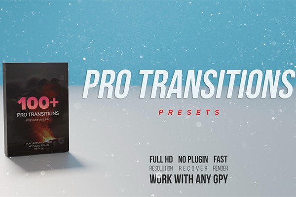 【PR预设】100种缩放旋转移动摇晃变形分割转场预设 100+ Pro Transitions