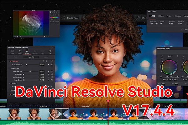 【软件】达芬奇调色软件专业版 DaVinci Resolve Studio 17.4.4 Win/Mac中文版