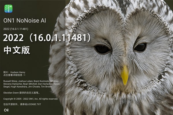 【软件/PS插件】智能AI图像降噪处理软件/PS插件 ON1 NoNoise AI 2022（16.0.1.11481）Mac中文版