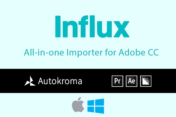 【AE/PR插件】直接导入MKV/MOV/FLV特殊音频格式素材视频解码插件 Influx v1.2.5 Win版