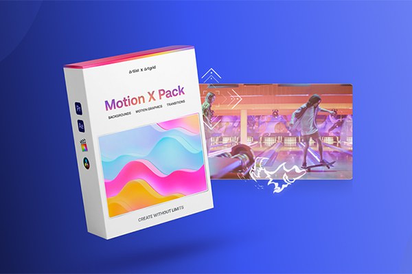 【4K视频素材】205个手绘卡通彩色渐变背景转场过渡动态图形动画 Artlist – Motion X Pack