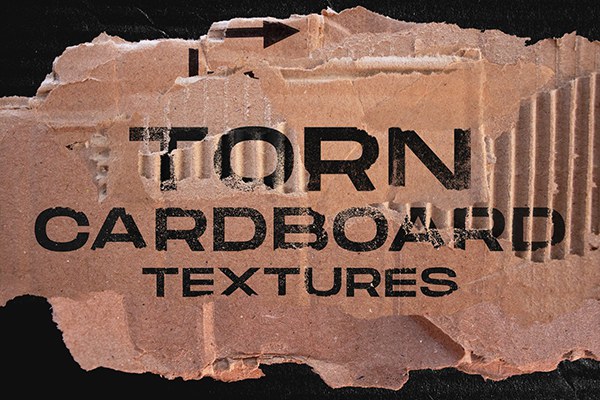 【图片素材】100+边缘撕裂破损的纸板纹理设计创作合成素材 Torn cardboard textures