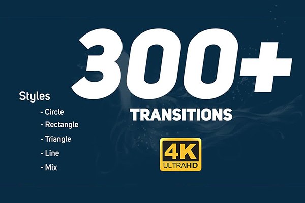【4K视频素材】320个图形遮罩转场动画4K序列帧视频素材 Transitions Pack
