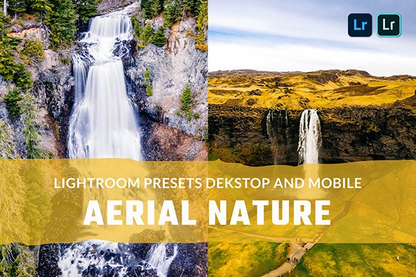 【LR预设】10组旅行航拍电影风光摄影调色LR预设 Aerial Nature Lightroom Presets