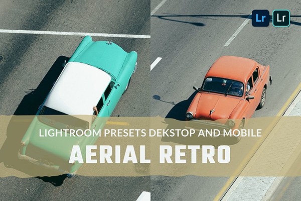 【LR预设】10款航拍电影风光后期调色LR预设手机后期调色预设 Aerial Retro Lightroom Presets