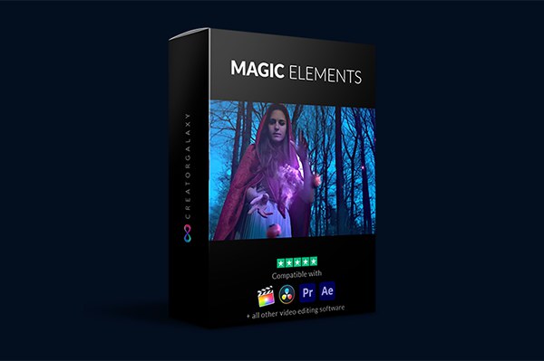 【4K视频素材】32个奇幻暗黑魔法法术粒子烟雾特效合成动画视频素材 有透明通道 CreatorGalaxy – 4K Magic Elements Bundle