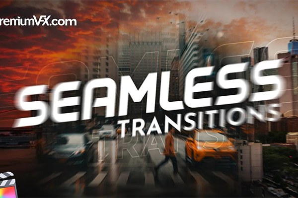 【FCPX插件】80组调节层方式摄像机移动缩放透视平移无缝转场预设 PremiumVFX – Seamless Transitions