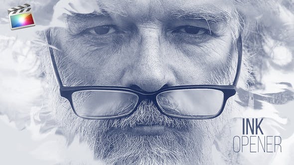 【FCPX模板】优雅中国风水墨风格图文幻灯片介绍展示片头 Ink Opener