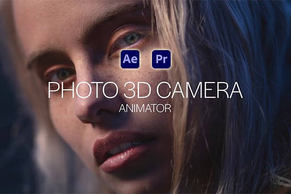 【AE/PR模板】平面图片转三维摄像机视差动画特效 Photo 3D Camera Animator